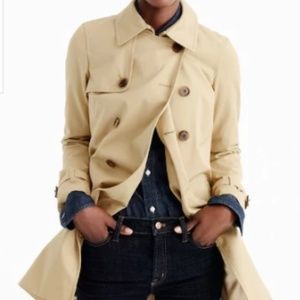 J Crew Collection Icon Trench Coat Size 4